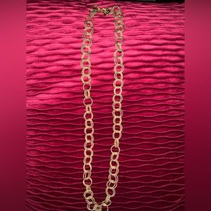 Betsey Johnson 18inch gold link necklace